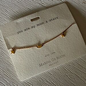 Gold Star and Moon Bracelet NWT